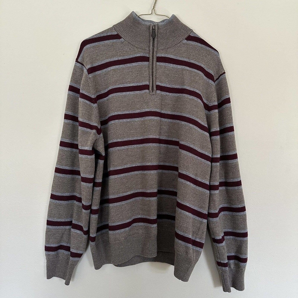346 brooks brothers sweater grey Beige Merino Wool Size XL